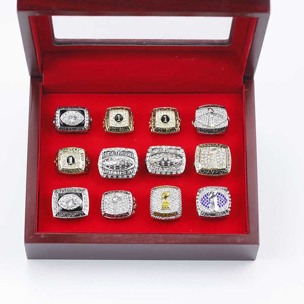 

12 ffl dream football championship rings 2010-2021 set, Silver