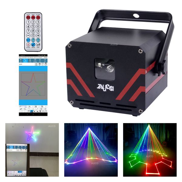 

mini 1.5w rgb beam dmx animation scan lamps 25kpps projector laser lights android bluetooth phone app edit for disco ktv dj home xmas party