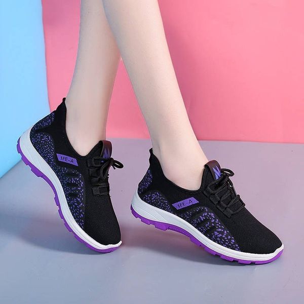 

dress shoes basket femme women casual breathable air mesh platform sneakers fashion tenis feminino 230313, Black