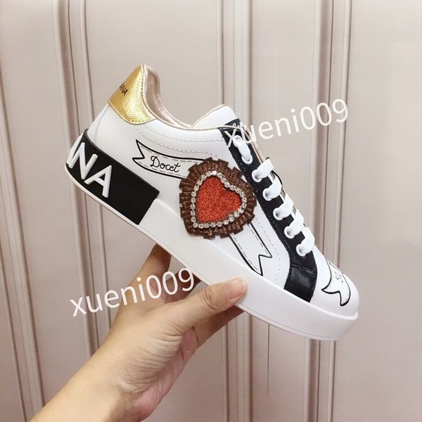 

men women white basketball sneakers fashion low-arrow leather trainer out office sneaker lace-up stitching, Black