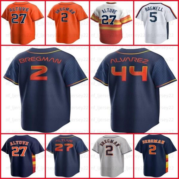 

custom 27 jose altuve jersey 44 yordan alvarez baseball 2 alex bregman yuli gurriel jeremy pena kyle tucker justin verlander nolan ryan crai, Blue;black