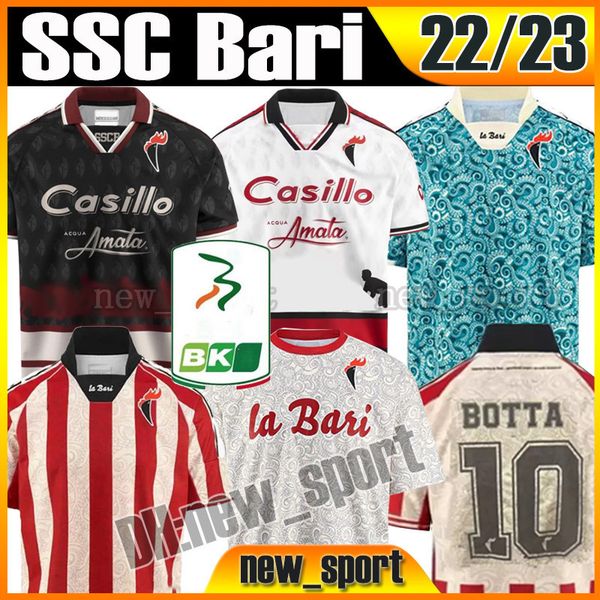 

22 23 botta ssc bari soccer jerseys limited-edition bari x lc23 2022 2023 jersey gk galano d'errico maiello maita mallamo antenucci sca, Black;yellow