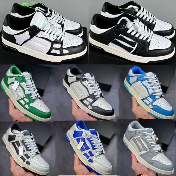 

emir basketball shoes white black skeleton low skel 21ss bone shoe green white blue mens women casual sports sneakers orange red grey cow le