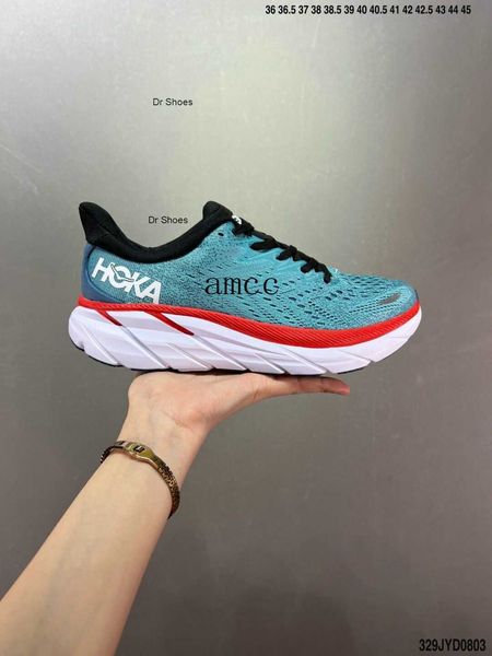 

2023 designer women men hoka one clifton 8 athletic shoe shock absorbing road casual shoes fashion mens womens running low sneakers size