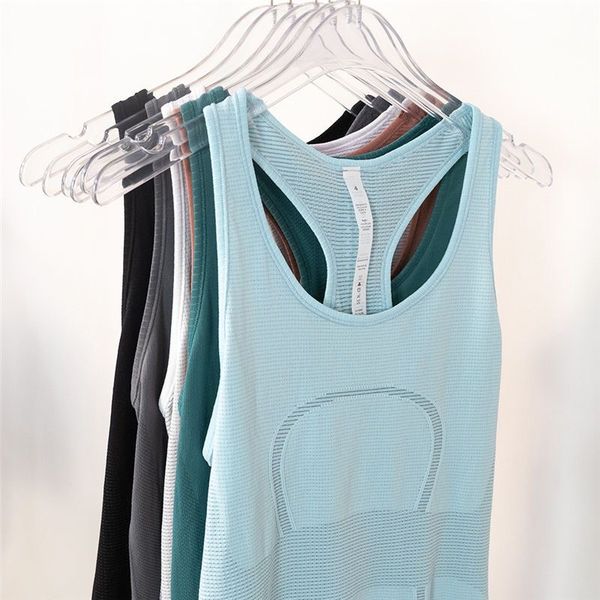 

lulus ribbed slim fit gym fitness workout tank women racerback sport training vest sleeveless shirts with built in bra 2023ss leisure trend, Gray