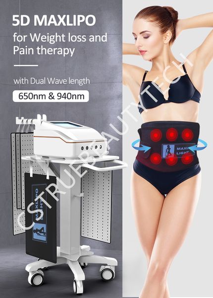

2023 new arrival 650nm 940nm maxlipo slimming light maxlipo shape light machine 5d maxlipo slim system
