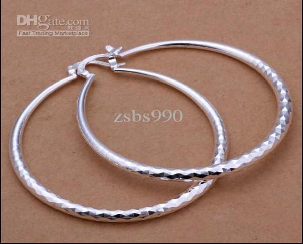 

925 silver the diameter 51cm hoop earrings fashion classic jewelry for women 10pairlot2585656, Golden;silver