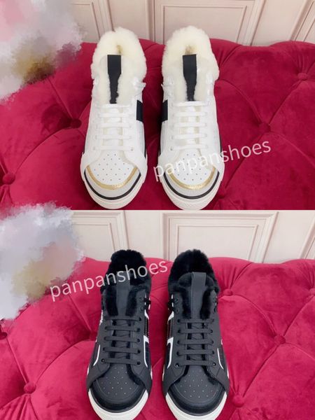 

new casual shoes women travel leather lace-up sneaker cowhide fashion designer running trainers letters woman shoe platform men gym sneakers, Black