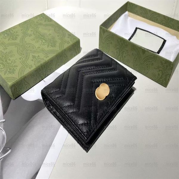

luxury designer card holders wallets genuine leather new men fashion embossing coin purses holder with box women'3021, Brown;gray