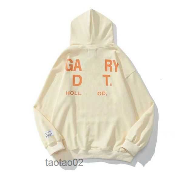 

men's hoodies sweatshirts hoodie designer galleryes depts gary painted graffiti used letters printed loose casual fashion men and women, Black