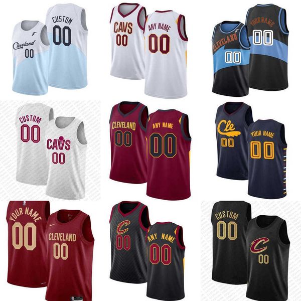 

men women youth cleveland''cavaliers''custom 3 caris levert 31 jarrett allen donovan 45 mitchell 10 darius garland 4 eva, Black;red