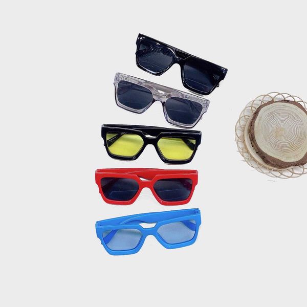 

fashion retro kids sunglasses personality small square box korean style baby, Blue