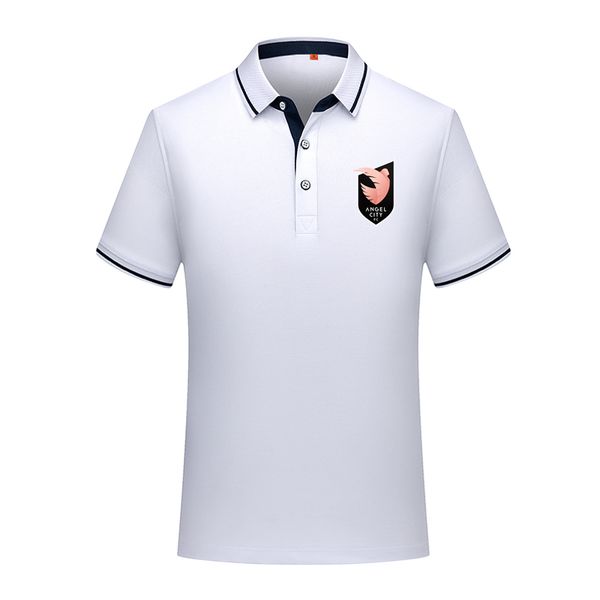 

casual angel city fc mens polos summer men business fashion men's sports run short sleeve soccer polo shirts football training poloshir, White;black