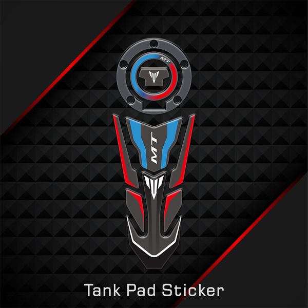 

for mt01 mt03 mt07 mt09 mt10 mt 01 03 07 09 10 3d carbon fiber motorcycle fuel tank pad cover protector decal stickers