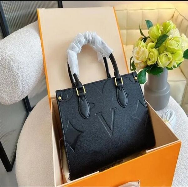 

fashion crafty onthego pm women luxurys designers bags embossing monograms genuine leather lady handbags messenger crossbody shoulder bag to