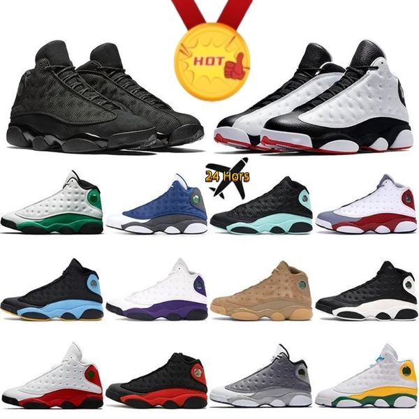 

jumpman 13 men basketball shoes black flint 13s del sol playground navy university blue black cat court purple starfish retros women mens tr