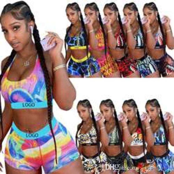 

2023 women tracksuits new summer swimsuit suit two piece set designer vest shorts bikini slim breathable fitness swimwear, Gray