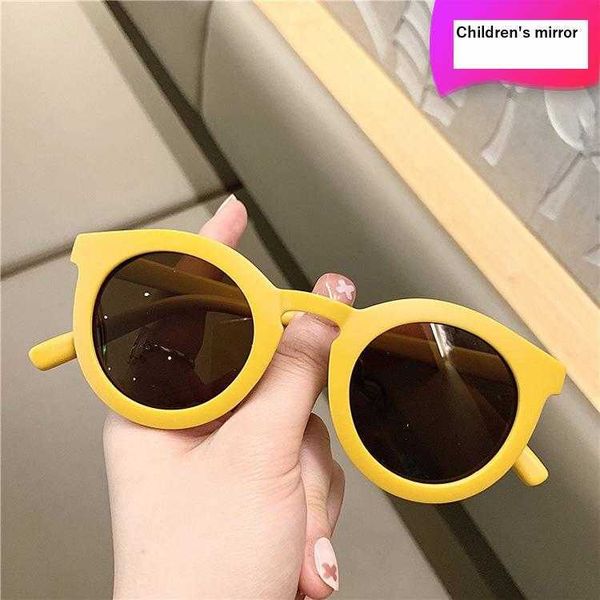 

kids sunglasses round macarons baby boys and girls cute sun glasses personality, Blue