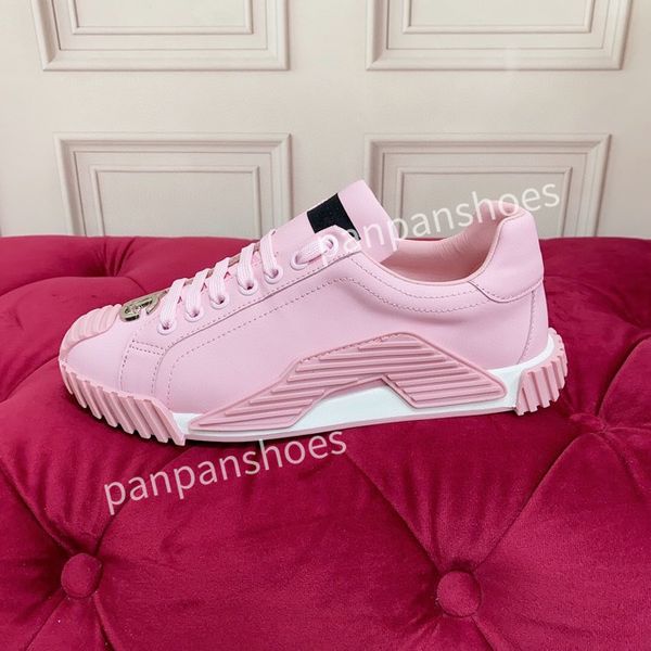 

new women casual shoes men women sneakers man woman leather stripes sports trainers fashion luxurys designers flats bottoms loafers shoes, Black