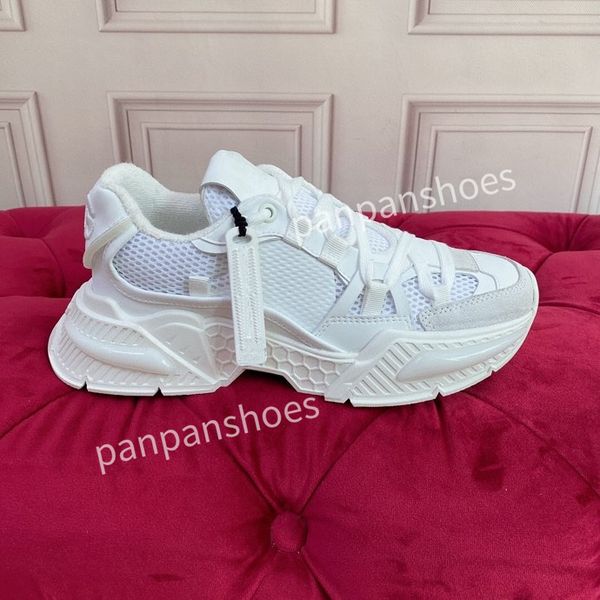 

2023women men new casual shoe track sneaker lighted leather trainer printed platform sneakers men light trainers shoes, Black