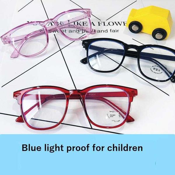 

square beige nail glasses goggles frame anti blue light children baby plain kids