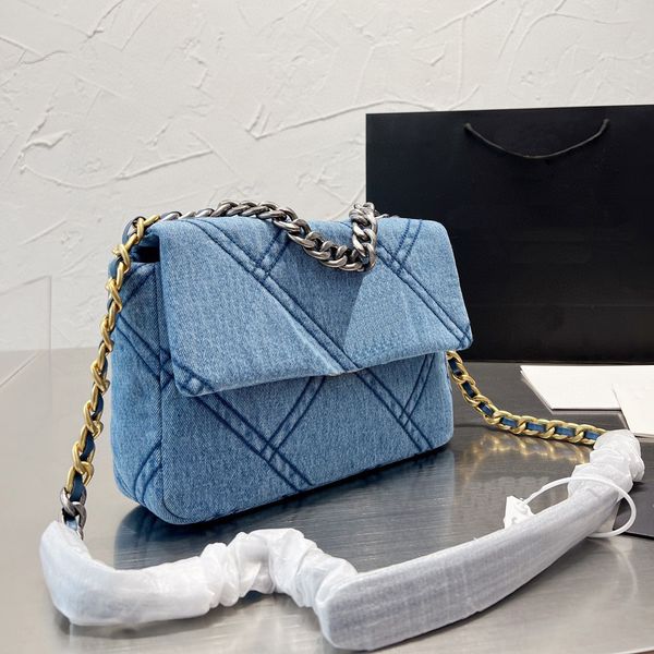 

crossbody bag designer bags luxurys handbags woman denim handbag women luxury chain shoulder bag fashion diamond lattice totes