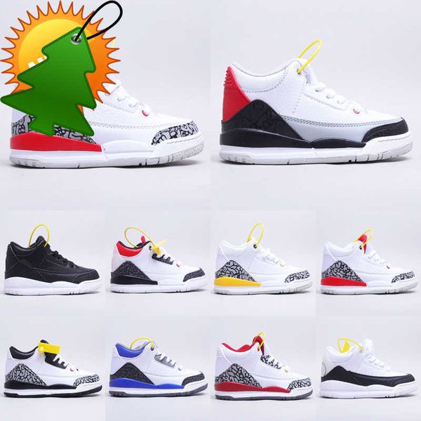 

jumpman new 3 kids basketball runner shoes white cement katrina cyber monday toddler youth boys girls 3s sneakers retro fire red cool grey