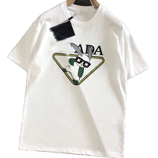 

2023 mens designers t shirt men women classic modern trend luxury goods with short sleeves breathable outdoor movement#01, White;black