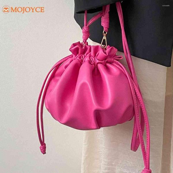 

shoulder bags mini handbag drawstring leather small tote bag sweety hand purse women's design clutch crossbody