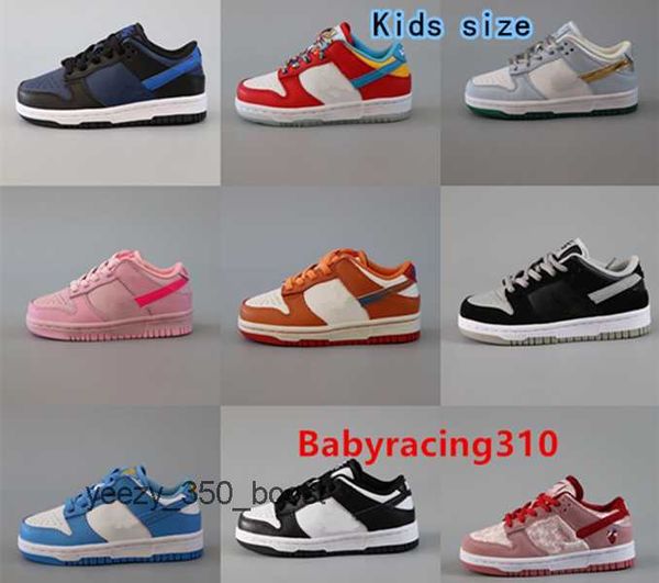 

kids dunks low panda triple pink fruity pebbles red grade school children's shoes for sale sport shoe trainner sneakers us7.5c-us6.5y a, Black