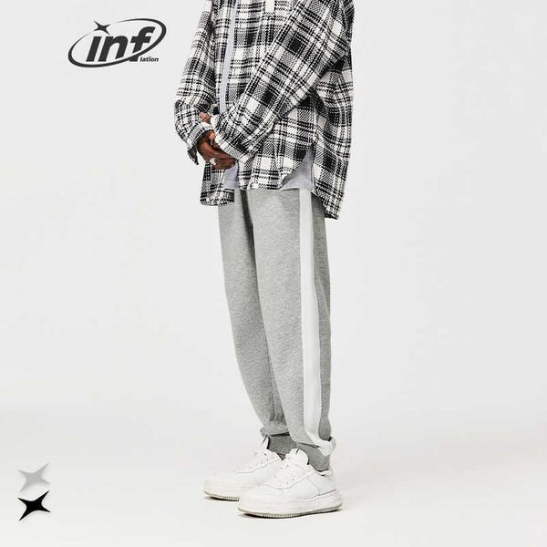 

men's pants mens tapered pants casual grey knitted jogger pants elastic waist sweatpants z0306, Black