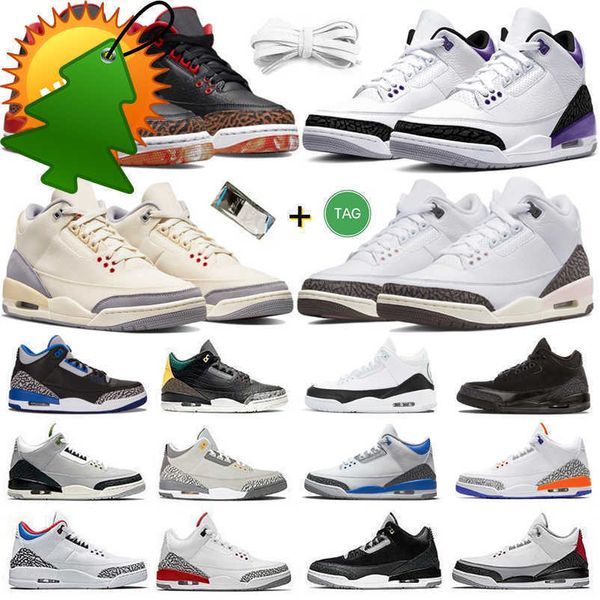 

jumpman new 3 3s og mens basketball shoes sneaker dark iris cardinal red kumquat neapolitan muslin desert elephant rust pink black cat men