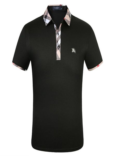 

fashion designer men039s polos shirts men bur berryshort sleeve tshirt original single lapel shirt men039s jacket sportswea4529382, White;black
