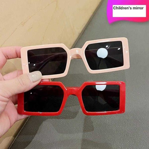 

childrens sunglasses boys fashion matching catwalk girls personality square, Blue
