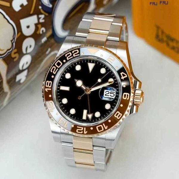 

designer rolax watches mens luxury mechanical automatic br gliding clasp 41mm ceramics waterproof u l factory quality wristwatches luminous, Slivery;golden