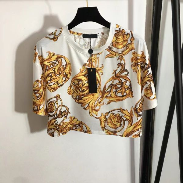 

2023 designers t-shirts women tees apparel casual chest retro shirt luxurys streets short sleeve clothes pin retraction waist short style c, White