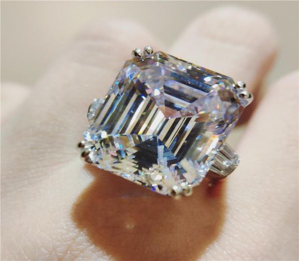 

dove egg big white z cz diamond luxury jewelry 925 sterling silver astie type promise eternity women wedding party band ring g6084767, Slivery;golden