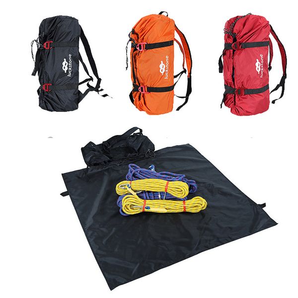 

cords slings and webbing rock climbing rope bag cord carry hiking shoulder backpack folding portable waterproof ground mat 230314