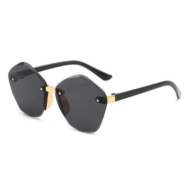 

fashion trendy ocean lens childrens sunglasses frameless wholesale 12005, Blue