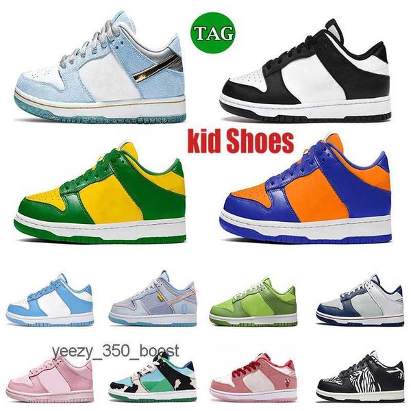 

fashion kids dunks dk platform shoes boys girls trainers size 25-35 black white pink foam chunky strangeloves baby children toddler 4rdv