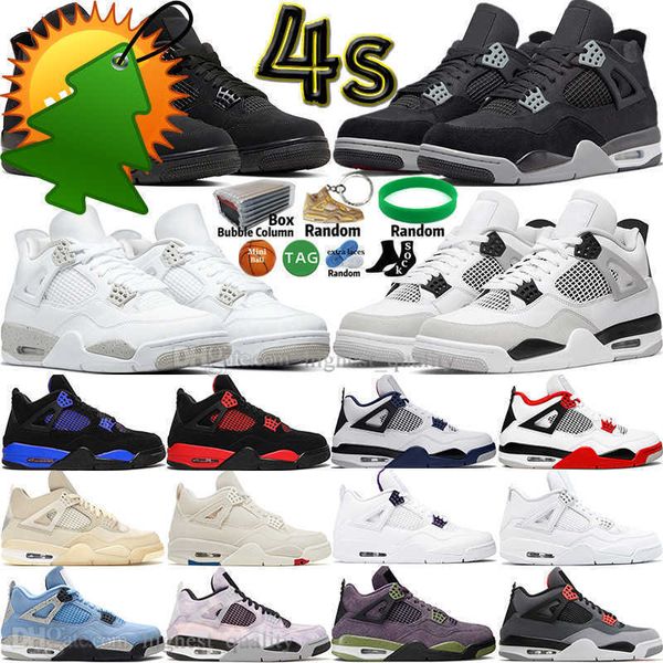 

sail outdoors military black cat white oreo 4 4s mens basketball shoes university blue thunder fire red blank midnight navy purple