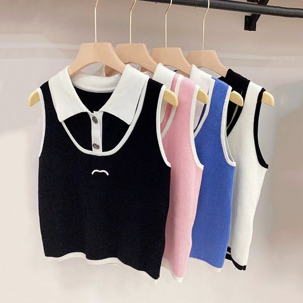 

307 2023 runway autumn brand same style sweater long sleeve lapel neck pullover fashion clothes womens xue, White;black