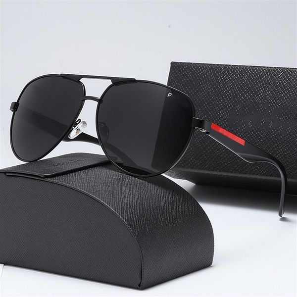 

2021 new luxur classic pilot sunglasses designer brand fashion mens womens sun glasses eyewear metal glass lenses with2881, White;black