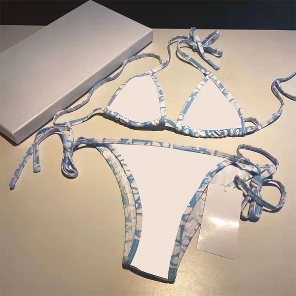 

designer bikini womens swimsuits two-piece bikinis bathing suits letter crystal summer swimwear three-point swimsuit, White;black
