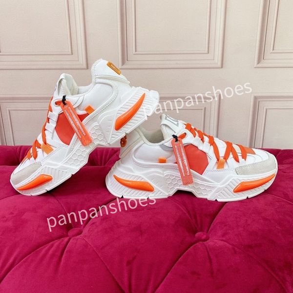 

2023 new designer casual shoes men sneakers rubber platform trainers genuine leather sneaker multicolor lace-up skate shoes fashion running, Black