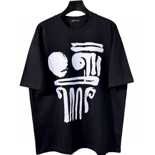 

men's plus tees & polos round neck embroidered and printed polar style summer wear with street pure cotton 12rf1, Black;brown