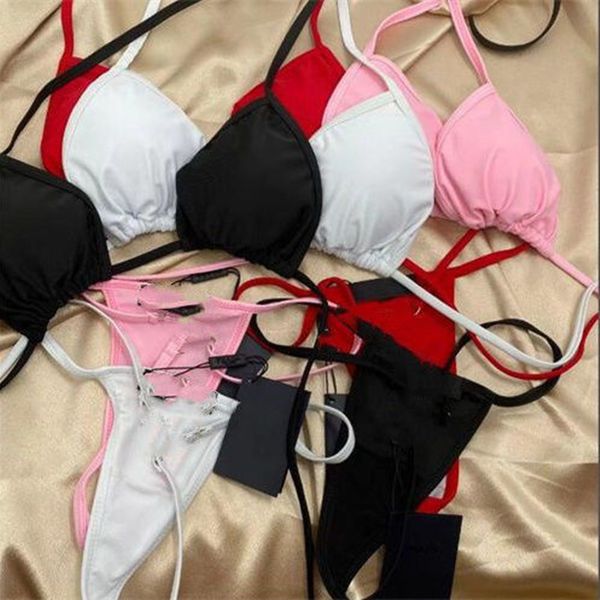 

designer bathing suit women's bikinis fashion swimwear women's swimsuit high element bikini female two piece set 4-color size s-xl, White;black