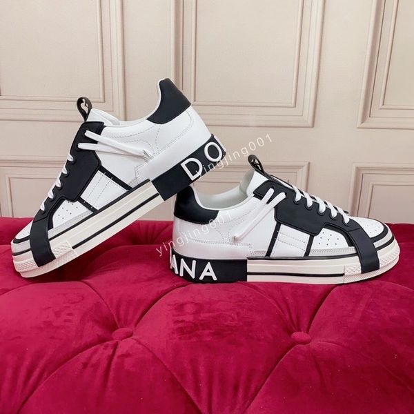 

2023 vintage boots casual shoes men women calfskin designer sneakers fashion increasing platform shoe leather trainers size35-45, Black