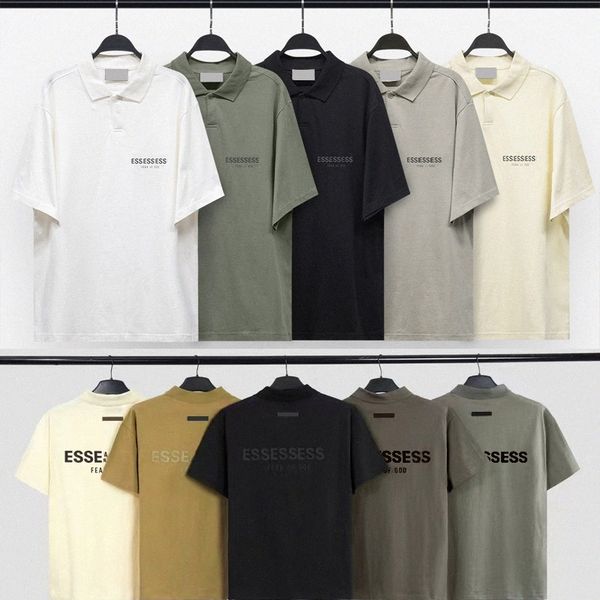 

designer essen mens stylist polo shirt fahsion essentail tees mens designer clothes short sleeve fashion mens summer t shirt asian size m-3x, White;black