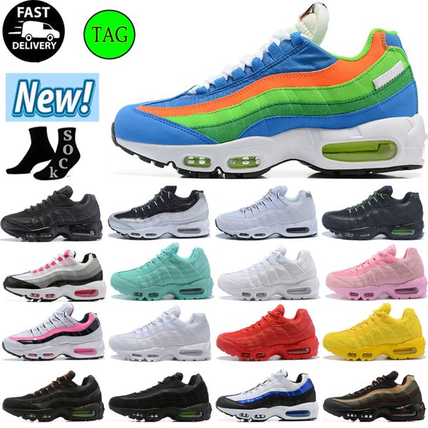 

designer 95 men running shoes max 95s neon ultra olive triple black white solar red greedy 3.0 social fc obsidian light p chlorine blue trai